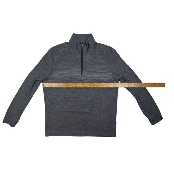 Grand Slam Golf Activewear Pullover Top Mens Medium Gray 1/4 Zip Long Sleeve - Picture 7 of 8
